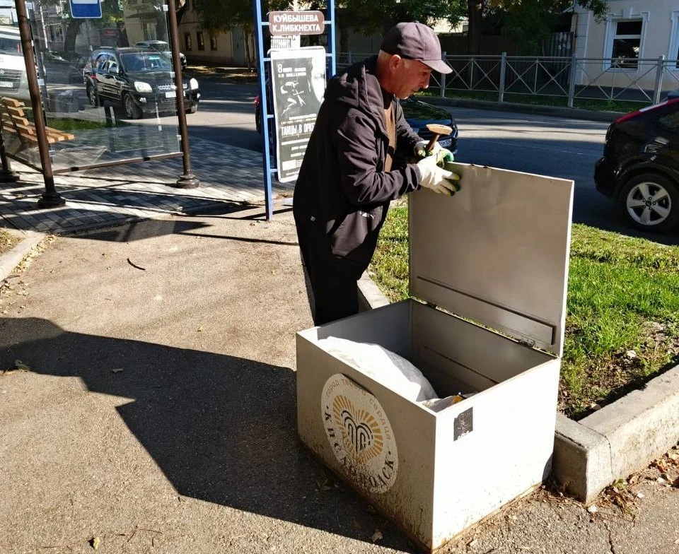 Уличные ящики в Кисловодске наполнили солью для обработки тротуаров0