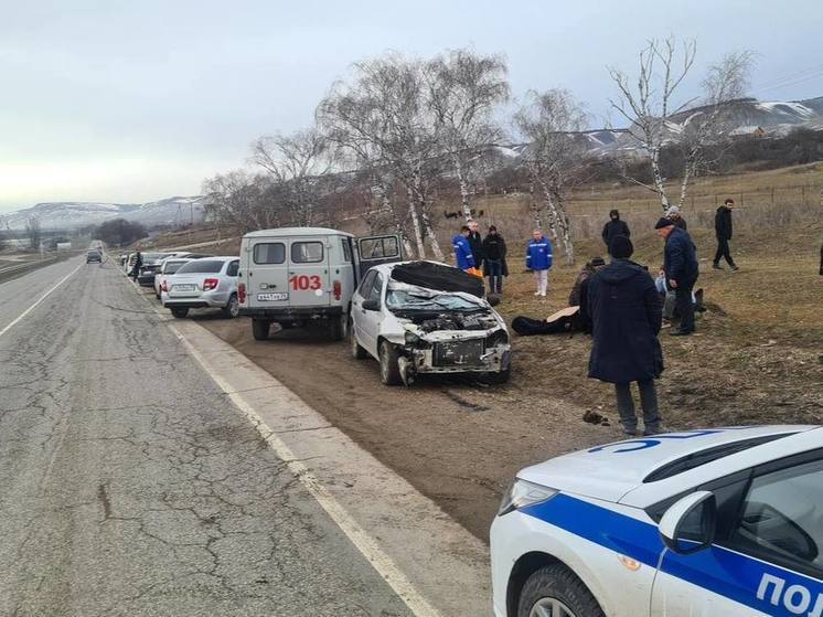 В Предгорном округе водитель легковушки сбил лошадь и погиб