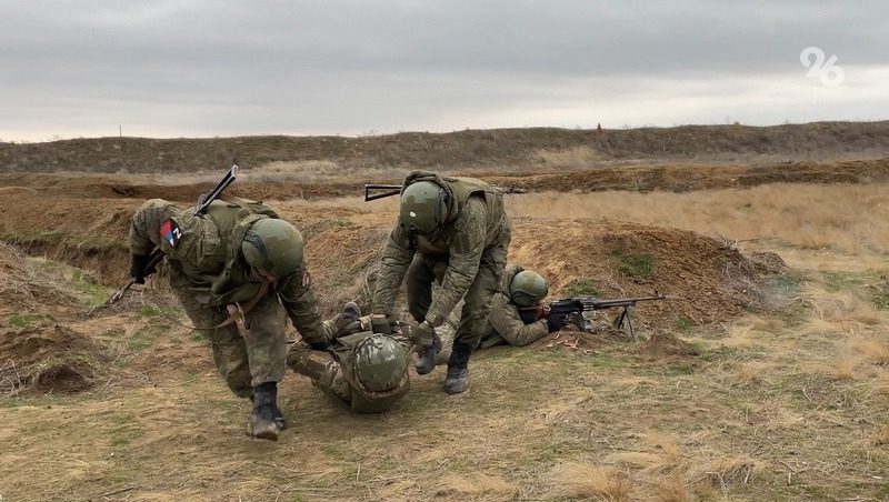 Контрактники прошли учения на ставропольском полигоне для подготовки к СВО