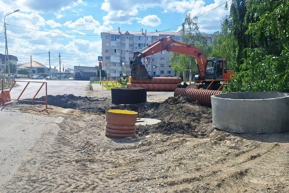 Ливневую канализацию протяженностью 1,8 километра построили в Ставрополе0