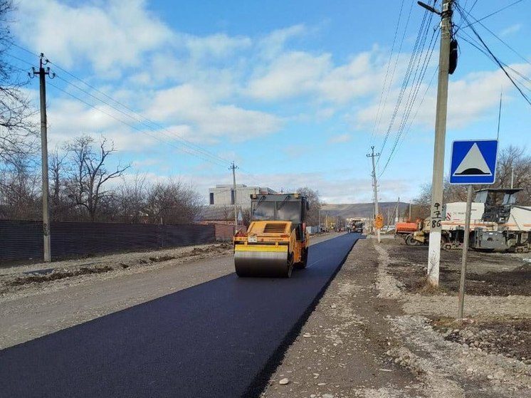 В Сунже капитально ремонтируют улицу Плиева