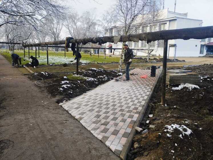 На Ставрополье приступили к благоустройству сельской площади