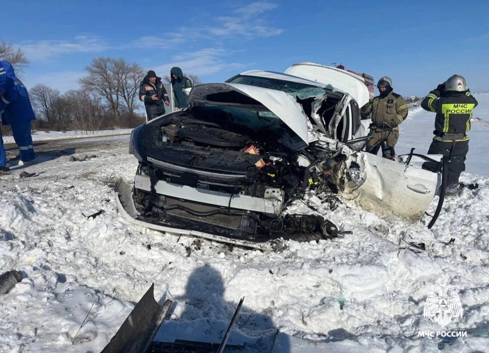 Один человек погиб и четверо пострадали в тройной аварии на Ставрополье0