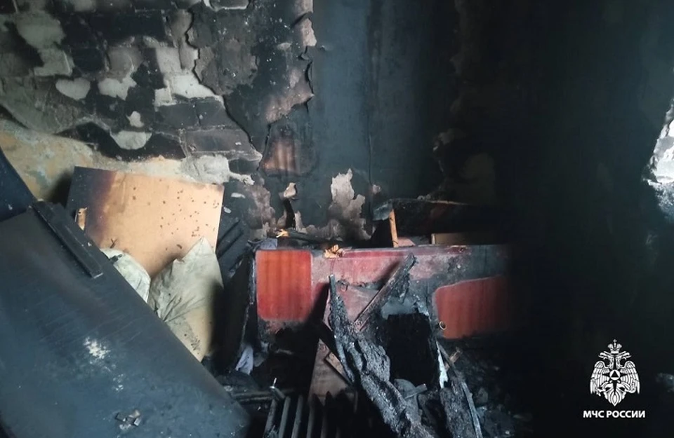 Девять человек эвакуировали из девятиэтажки на Ставрополье во время пожара0