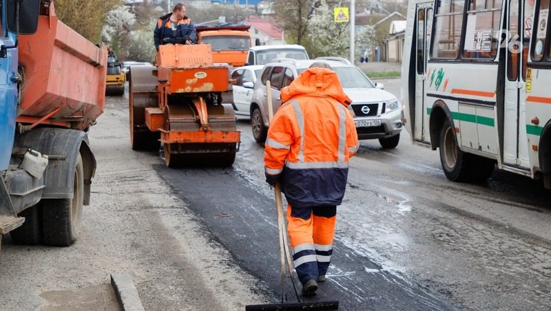 Ямочный ремонт дорог начнут на Ставрополье после таяния снега