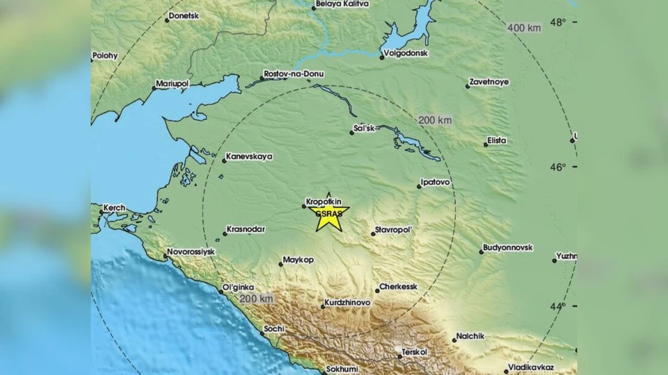 Землетрясение магнитудой 4,3 балла произошло на Ставрополье0