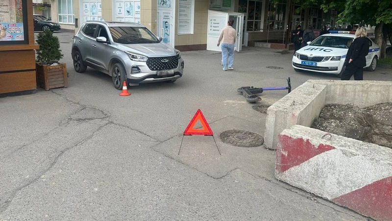 12-летний самокатчик попал под колёса иномарки в Ессентуках