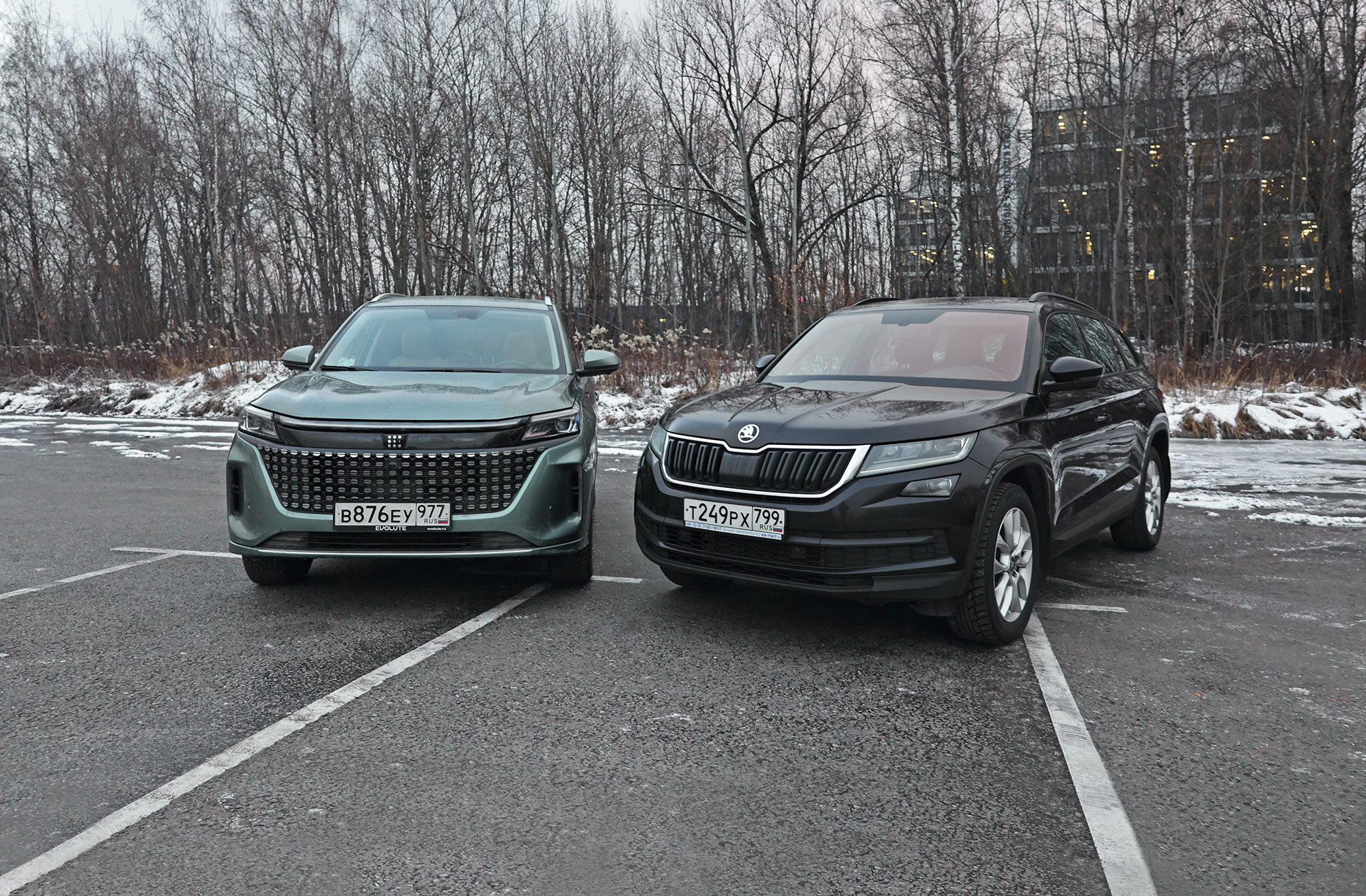 Что выбрать: новый Evolute i-Space или Skoda Kodiaq с пробегом? Сравнили два семейных кроссовера и сделали выводы