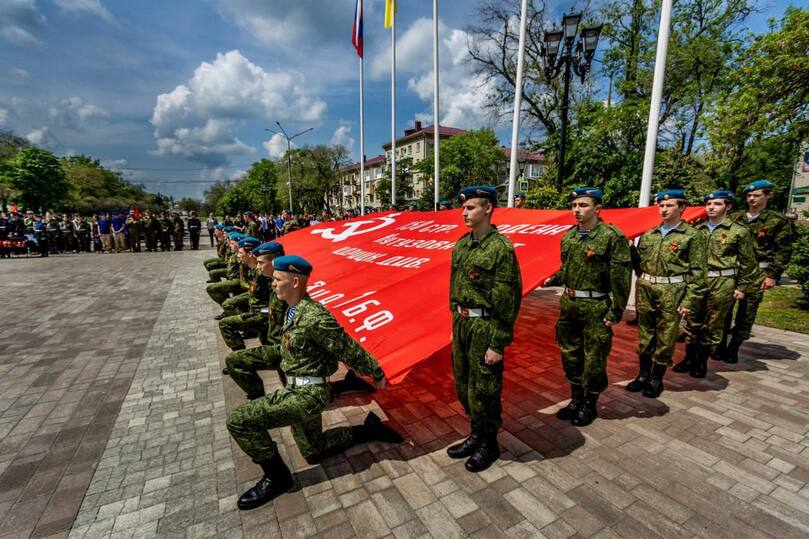 Невинномысск встретил авто-мотопробег к 9 Мая  Ставрополь (Кавказ)1