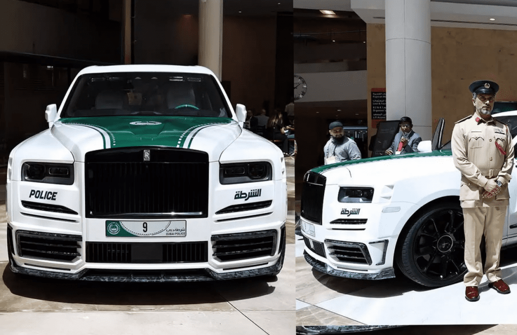 Полиция Дубая приобрела «заряженный» Rolls-Royce Cullinan: 610 сил и тюнинг от Mansory