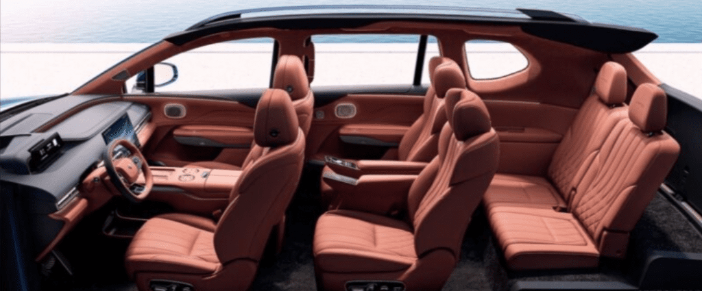 Представлен роскошный кроссовер GAC Hyptec HL: три ряда сидений и больше 5 метров длины