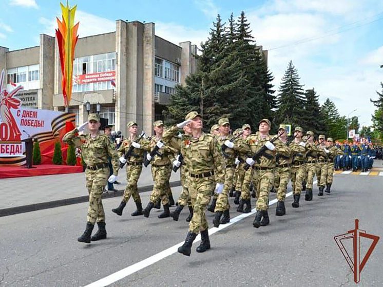 Росгвардейцы в Пятигорске стали участниками торжественных мероприятий Дня Победы