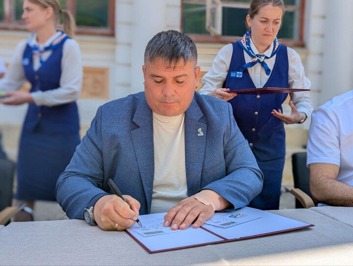 Церемония гашения марки «Ессентуки-200» прошла на Николаевских ваннах  Ставрополь (Кавказ)1