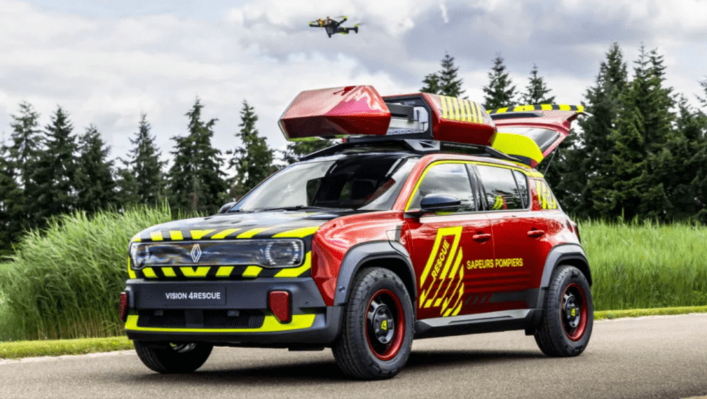 Представлен Renault Vision4Rescue: автомобиль для спасателей с системой запуска беспилотников