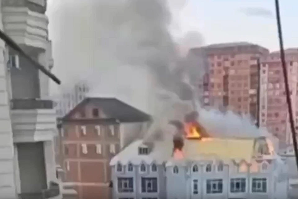 В Махачкале эвакуируют местных жителей из-за пожара на территории рынка0