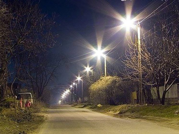 В станице Ессентукской провели модернизацию уличного освещения