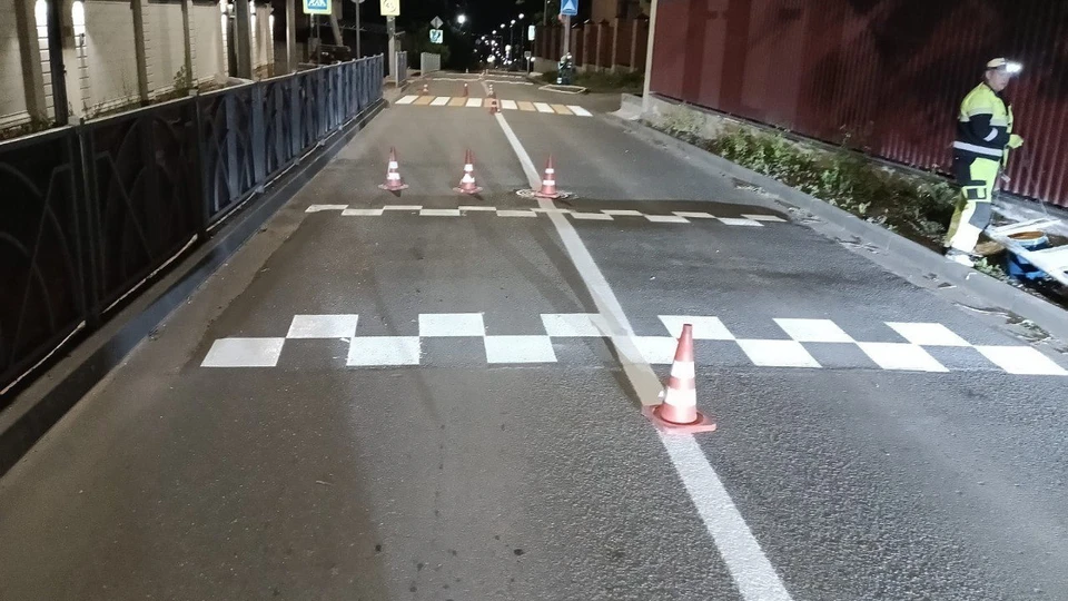 В Ставрополе обновили около 70 тысяч квадратных метров дорожной разметки0