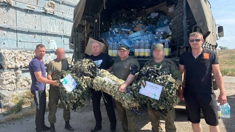 Жители Александровского округа отправили груз землякам в зону СВО