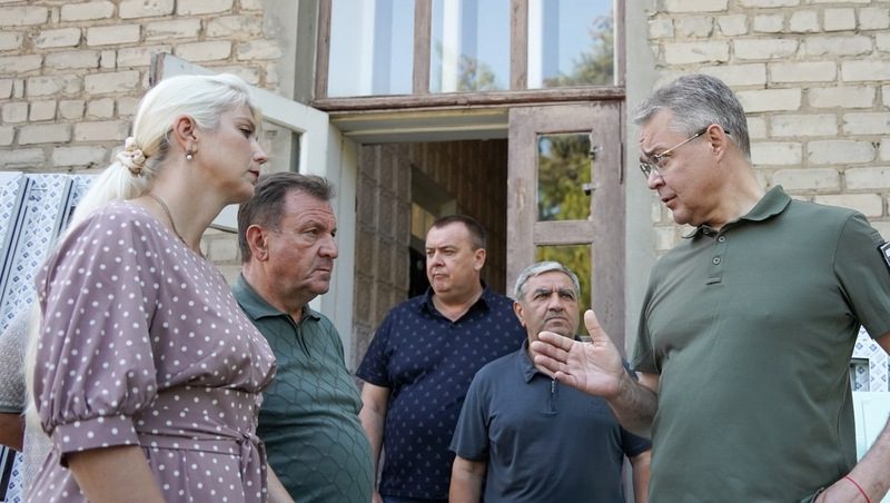 Губернатор Ставрополья проверил ход строительства соцобъектов в Антраците