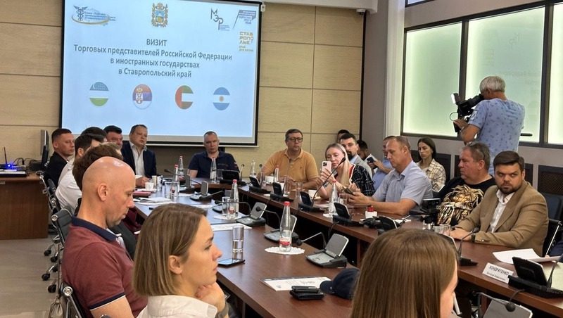 Ставропольские бизнесмены встретились с зарубежными торговыми представителями РФ