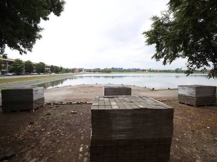 В Назрани началось благоустройство городского пруда