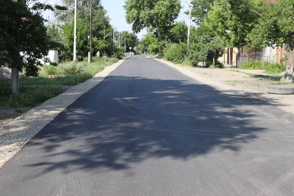 В Зеленокумске на Ставрополье отремонтировали дорогу на улице Победы0