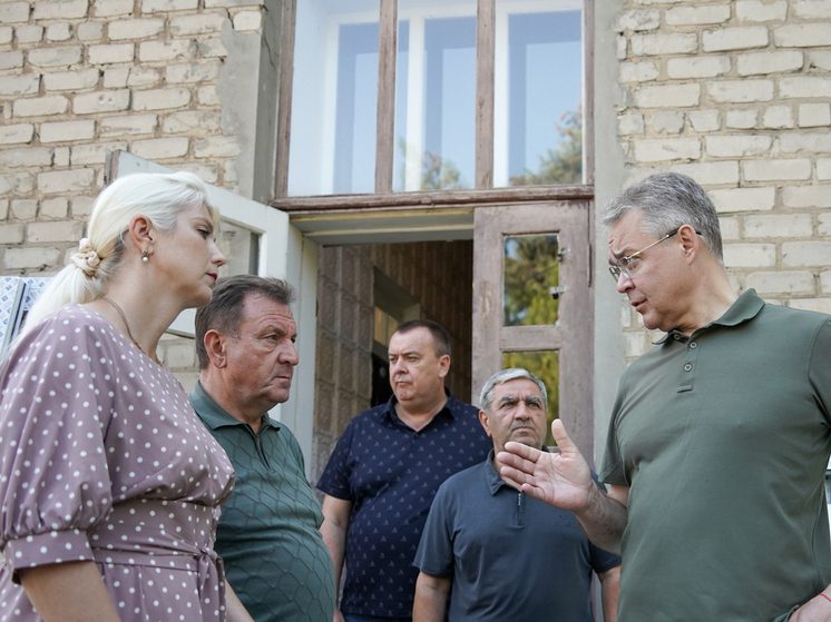 Губернатор Ставрополья посетил стройобъекты в Луганской Народной Республике
