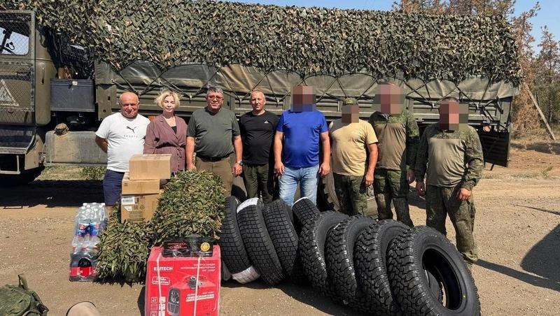 Юбилейный конвой отправили в зону спецоперации из Труновского округа