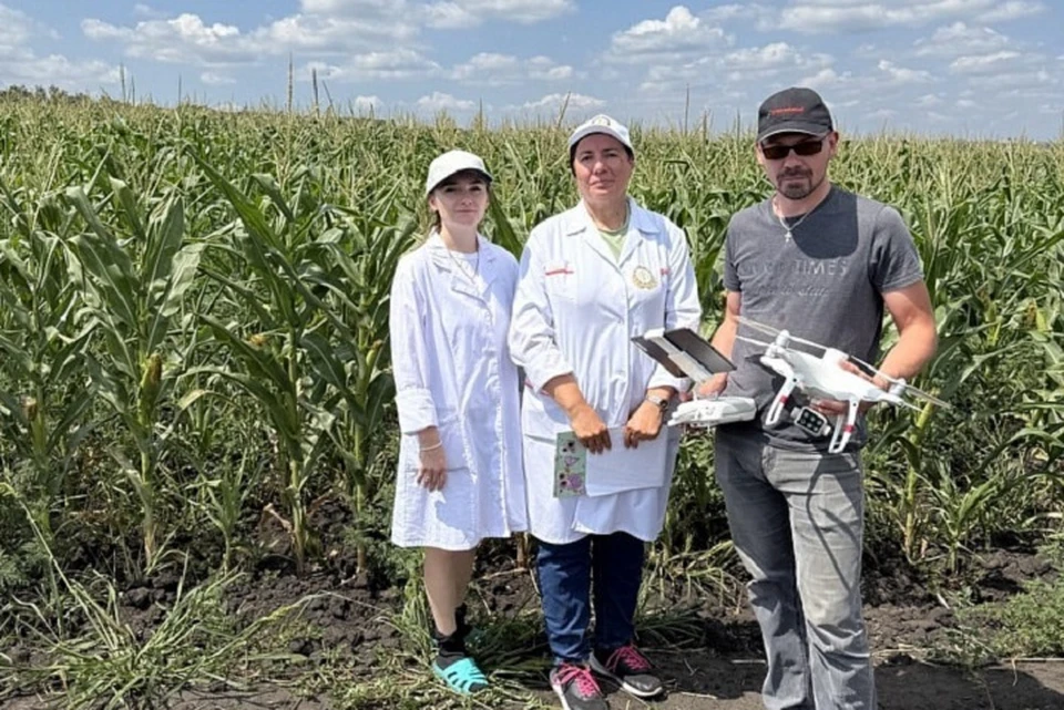 На Ставрополье посевы обследуют с помощью агродронов0