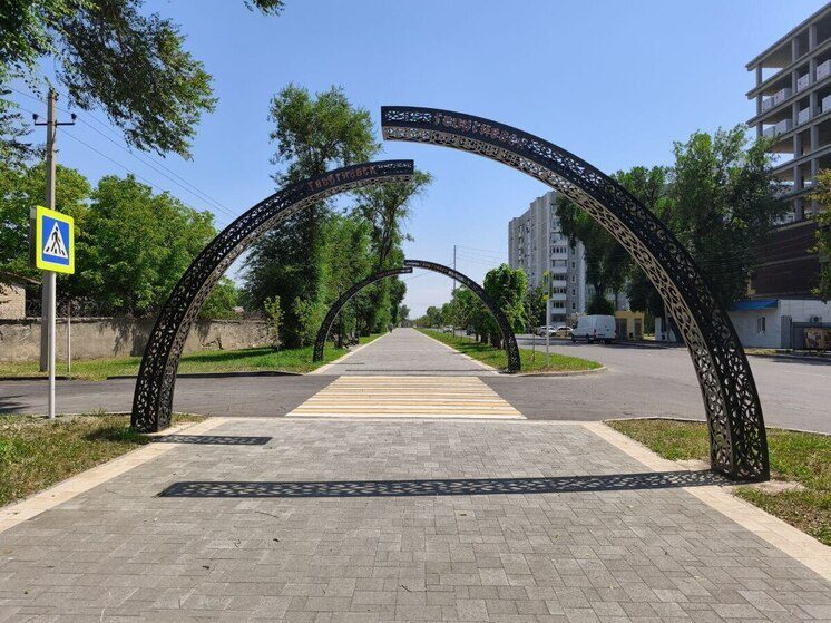 В Георгиевске на Ставрополье благоустроена территория по улице Лермонтова в рамках нацпроекта