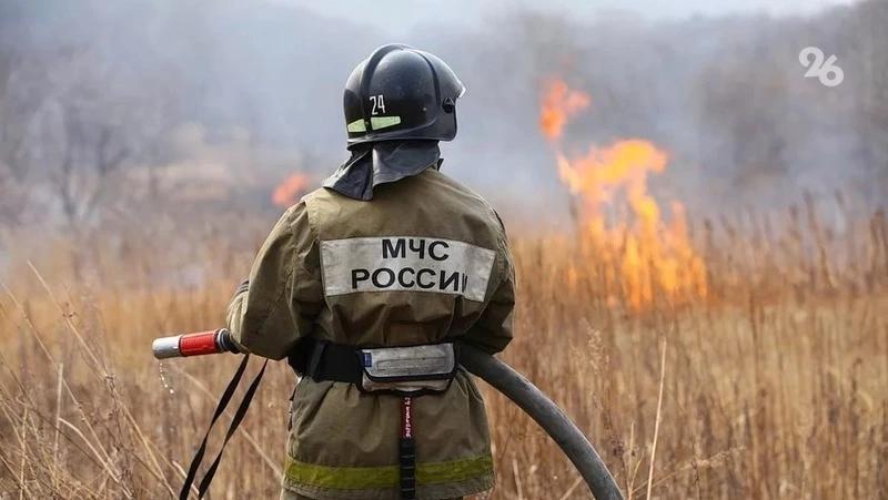 В Предгорном округе произошёл пожар на горе Шелудивой