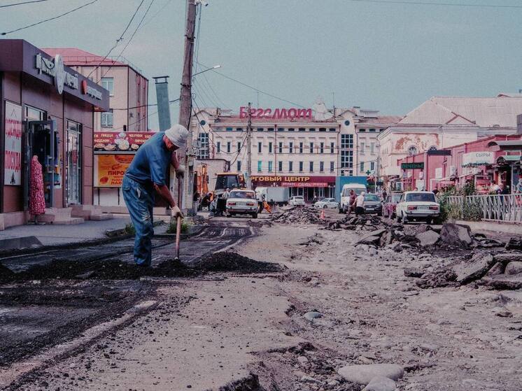 Во Владикавказе начался ремонт дороги на улице Бородинской