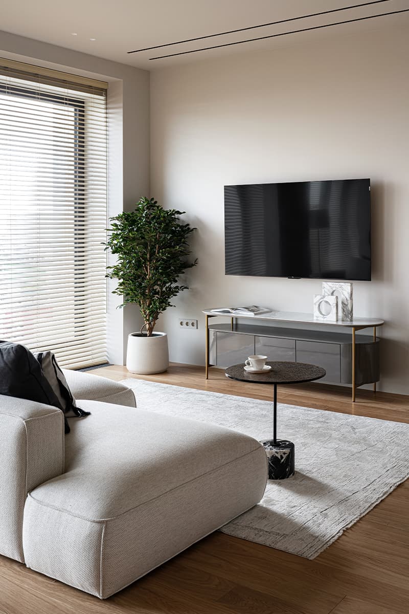 Нейтральное оформление квартиры для сдачи в аренду — проект Валерии Топильской