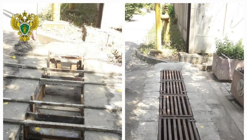 Новую ливнёвку обустроили в Пятигорске после вмешательства прокуратуры