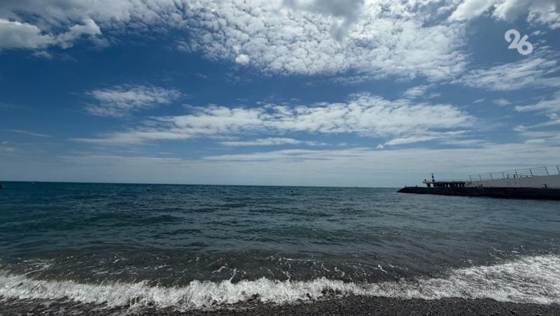 Смерч над Каспийским море заметили в Махачкале