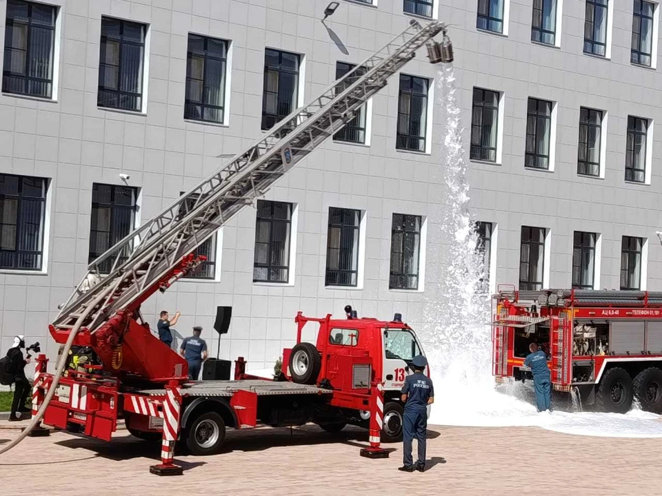 В ставропольской школе №47 прошли пожарные учения0