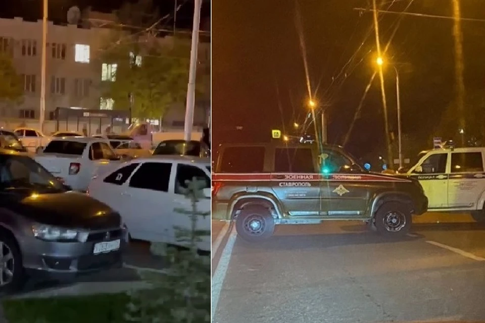 Очевидцы сняли на видео обстановку у места взрыва в Ставрополе0