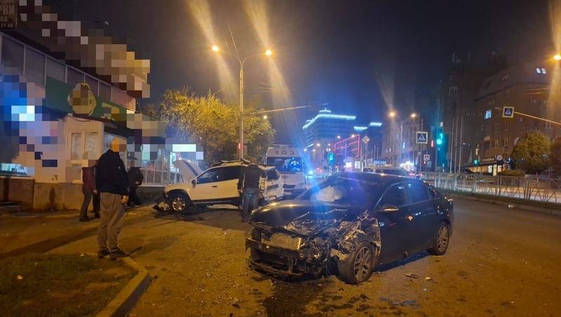 Шесть автомобилей столкнулись в центре Ставрополя