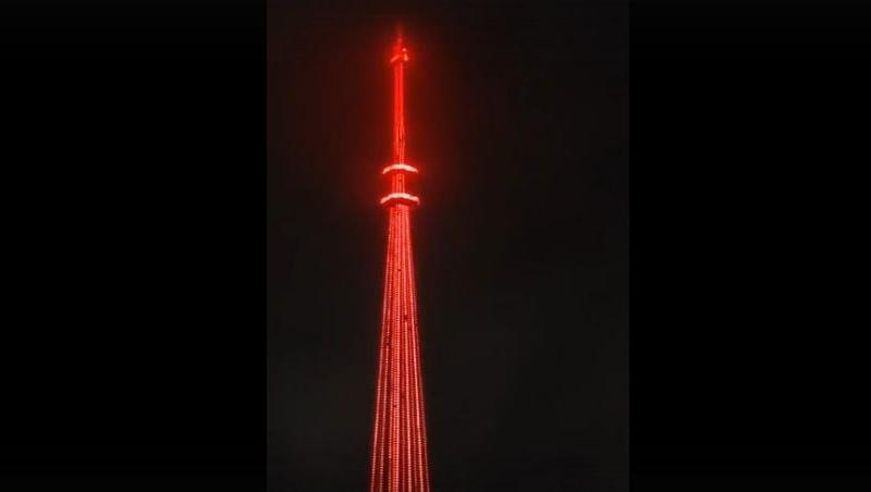 В Астрахани обновили подсветку символа города — телебашни