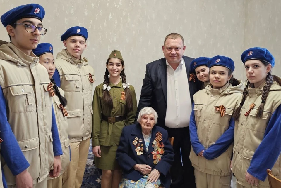 Ветеран Великой Отечественной отметила 102-летие на Ставрополье0