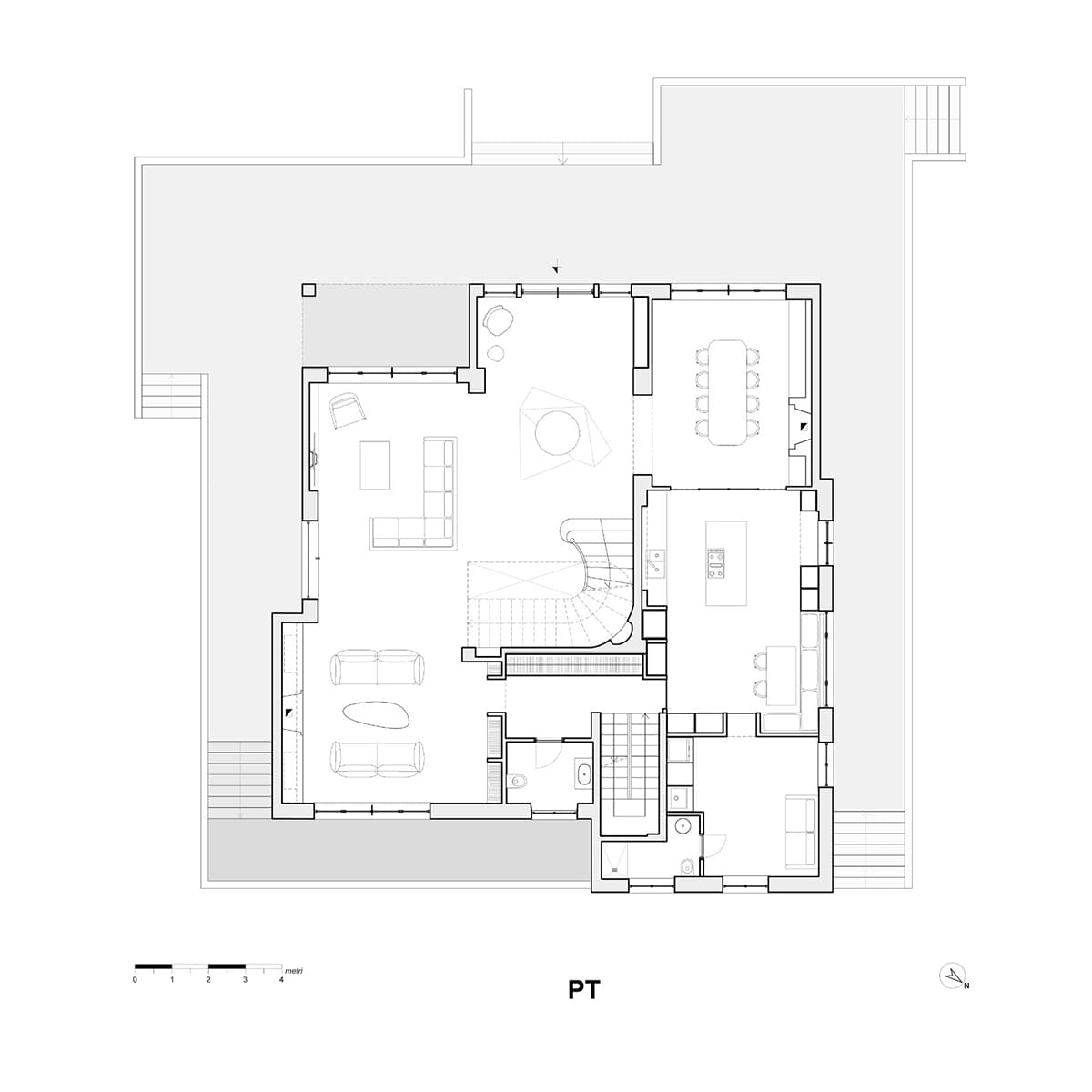 Микс современности и исторических отсылок в интерьере итальянской виллы — проект StudioTamat