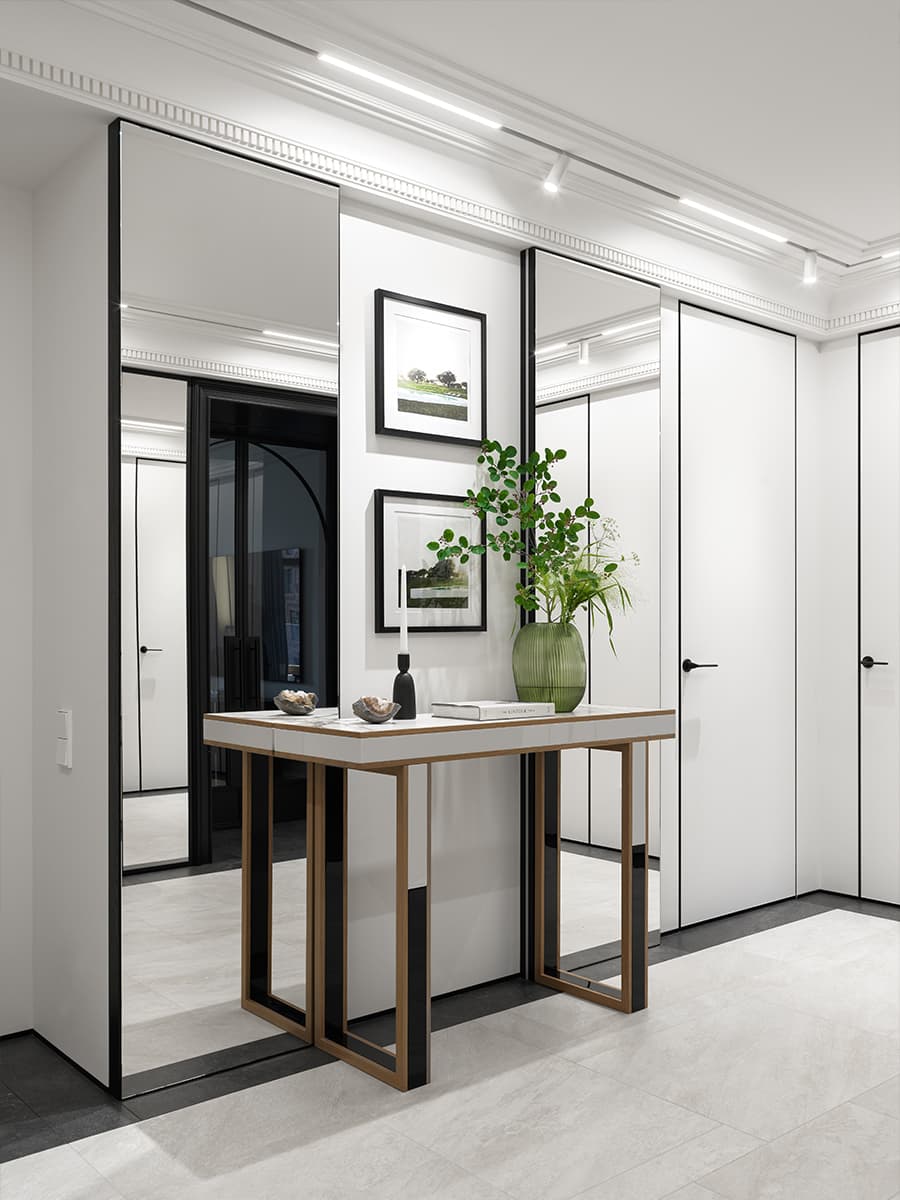 Яркие акценты и отсылки к классике в интерьере семейной квартиры — проект студии AA Design