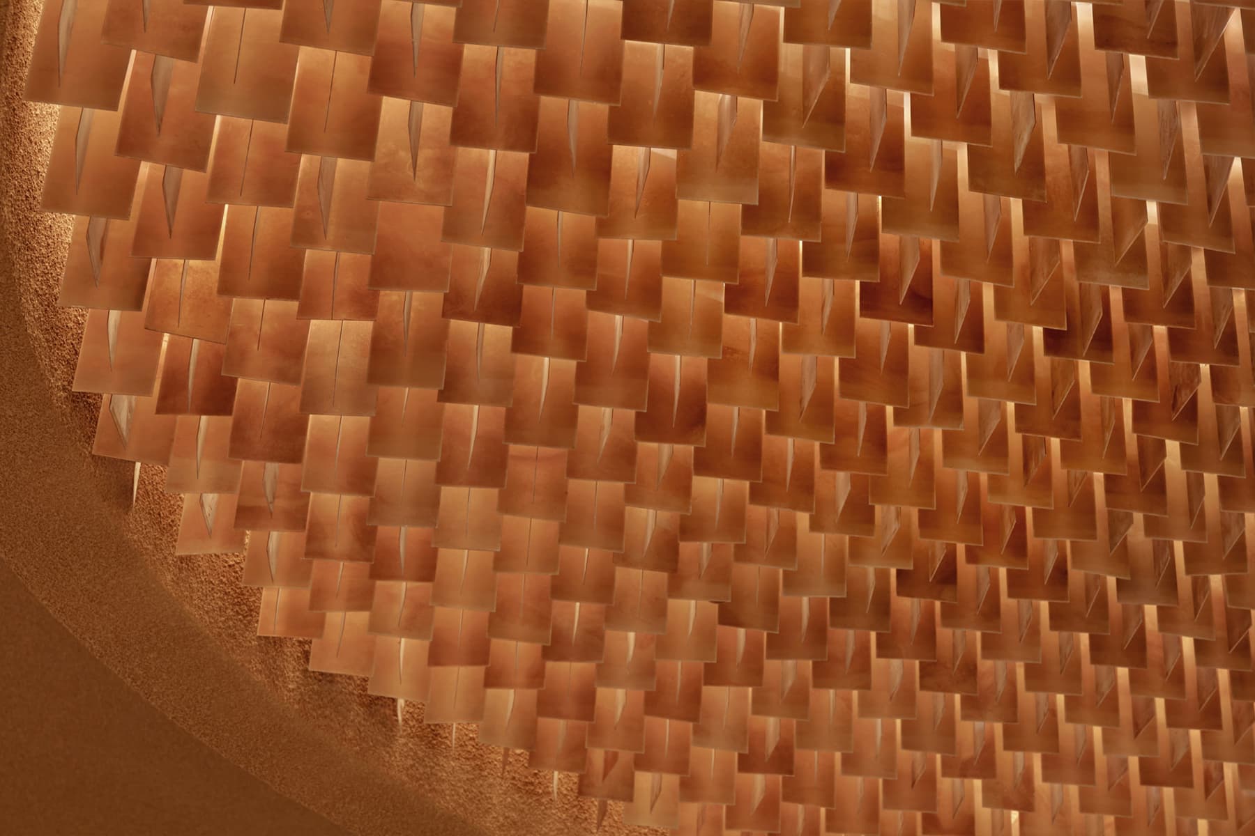 Биопластик, световые окна и золотистые акценты в интерьере магазина косметики — проект Aesop