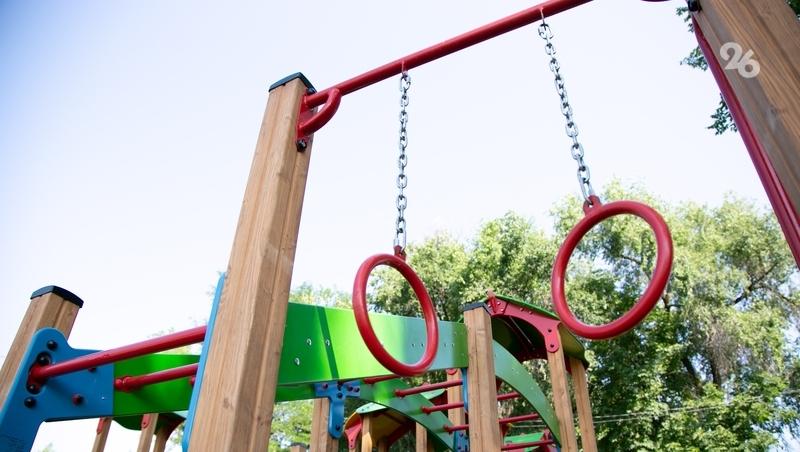 Ещё одна новая детская площадка в селе Ставрополья готова принять детей