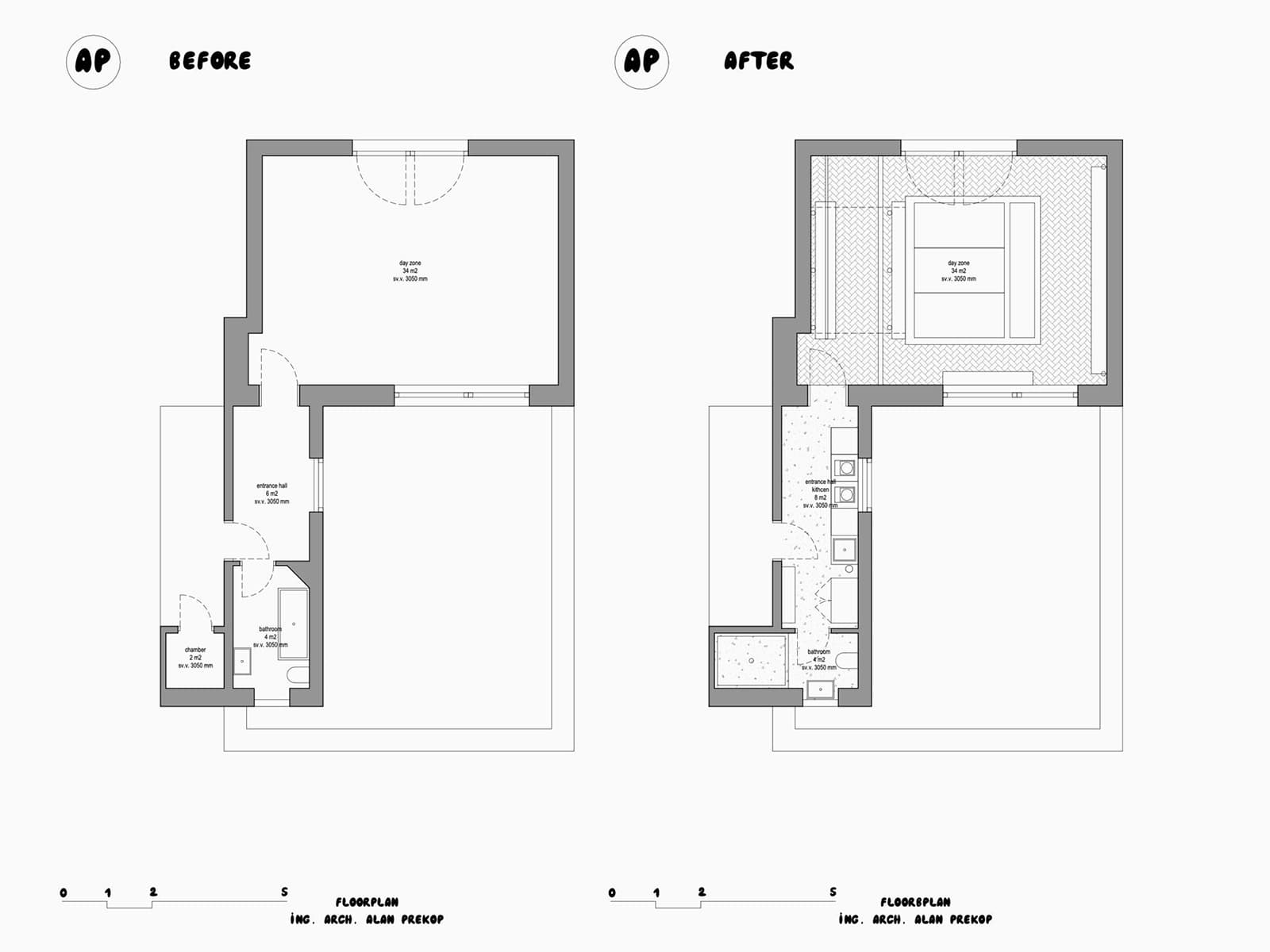 Нестандартное зонирование и нержавеющая сталь в квартире художника — проект Alan Prekop Studio