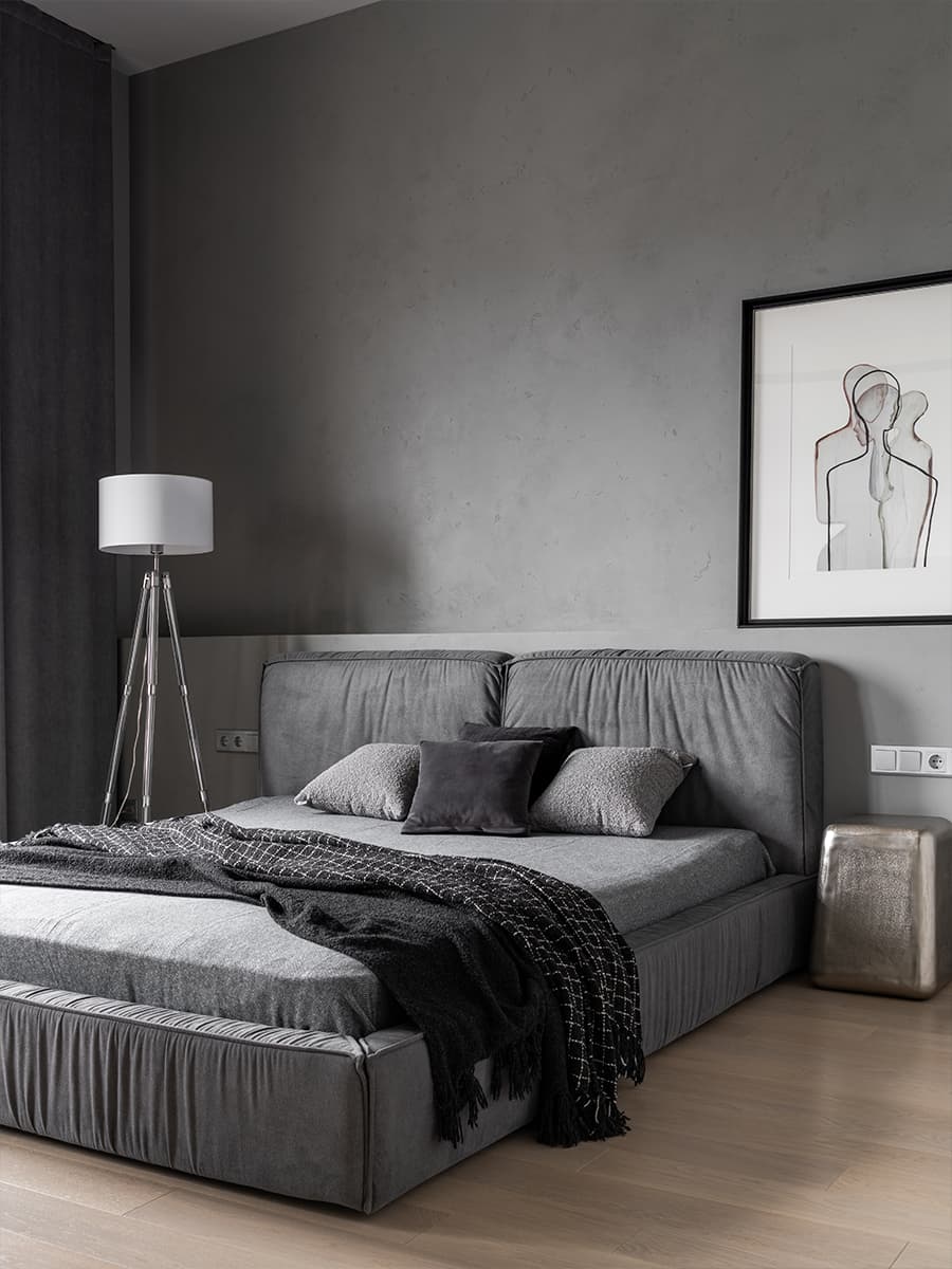 Стеклоблоки, металл и зеркала в интерьере квартиры для студента — проект Светланы Смирновой