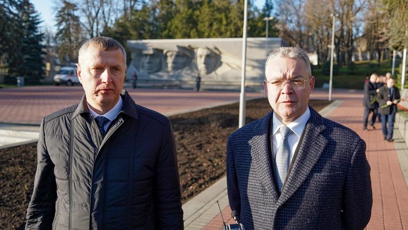 Губернатор Ставрополья вместе с делегацией Белоруссии возложил цветы к мемориалу