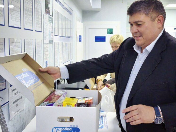 Мэр Ессентуков принял участие в акции «Коробка Храбрости»