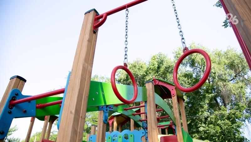 Новая детская площадка появилась в хуторе Советского округа