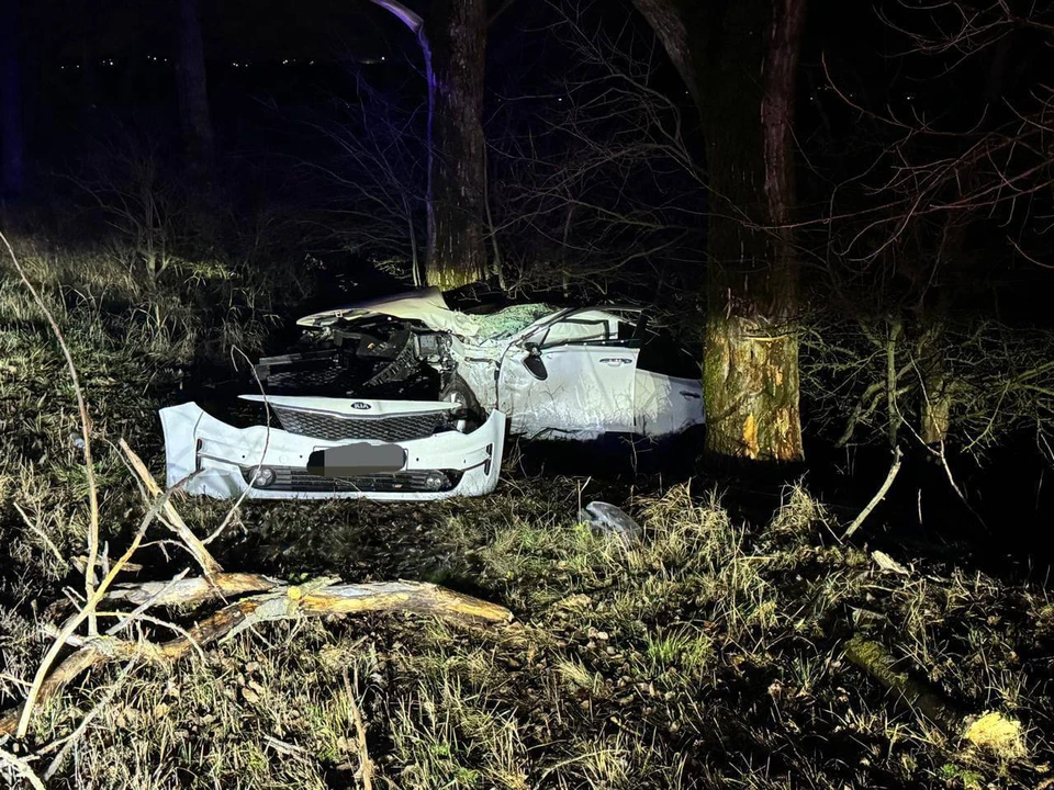 Один человек пострадал из-за съезда автомобиля с дороги в Ставрополе0